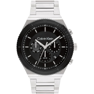 Calvin Klein Men's Quartz Stainless Steel Watch (Black) 