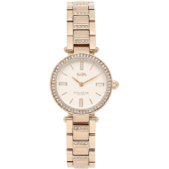 Coach Women's Pink Gold Watch (White)