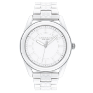 Coach Women's Preston White Ceramic Watch (White)