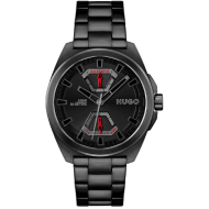 HUGO Expose Analog Men's Watch (Black)