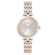 Boss Women's Ionic Plated Carnation Gold (Silver White) 