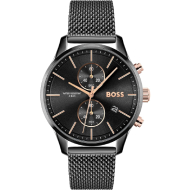 Boss Men's Ionic Plated Black Steel Watch (Black)