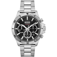 BOSS Troper Men's Chronograph Stainless Steel Case and Link Bracelet Watch (Stainless Steel)