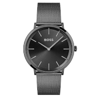 Boss Men's Ionic Plated Black Steel Watch (Black)