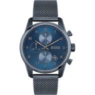 Boss Men's Ionic Plated Blue Steel Watch (Blue)