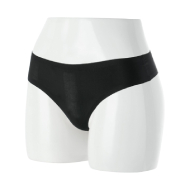 Miniso Seamless Series Mid Waisted Thong (black) - Size XXL