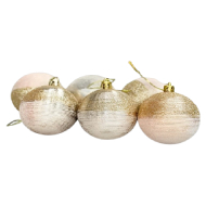 Houseware X-Mas 6CM Baubles - 6 Pieces Pack
