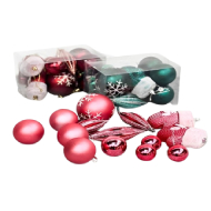 Houseware X-Mas Mixed Size Baubles - 14 Pieces Pack