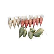 Houseware X-Mas 7CM Baubles - 6 Pieces Pack