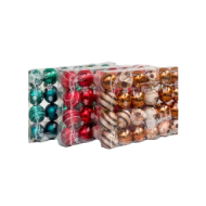 Houseware X-Mas 6CM Baubles - 24 Pieces Pack
