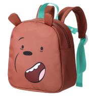 MINISO We Bare Bears Collection 4.0 Backpack (Brown,Grizzly)