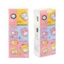 Miniso Z-Cartoon Portable Tissue 60*3 layers (Pink) 6 Pack