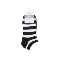 Miniso Women＇s  Classic Striped Low-Cut Socks  (3 Pairs)