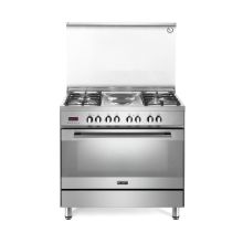 ELBA 90CM Gas Cooker with Electric Oven Stainless Steal - Silver