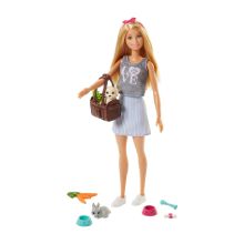 MATTEL Barbie Family Doll and Pet 