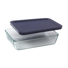 Pyrex 709ML 3 Cup Single Rectangular Glass Food Storage Container with Lid