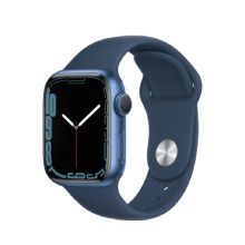 Apple Watch Series 7 (2021) GPS, 41MM Blue Aluminium Case with Abyss Blue Sport Band - Regular