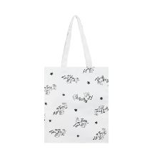 MINISO TomJerry I Love Cheese Collection Funny Letter Shopping Bag (White)