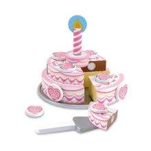 MELISSA & DOUG - Triple-Layer Party Cake - Wooden Play Food