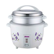 ABANS  2.8L (1.8KG) Rice Cooker with Steamer - White
