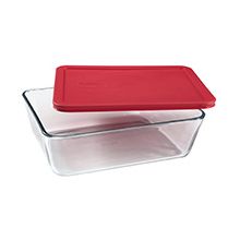 Pyrex 2.6L 11 Cup Dish With Red Lid