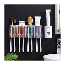 ECOCO E1926 Toothbrush Cup & Toothbrush Holder Set (Four cups) 