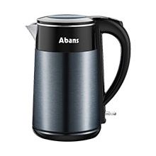 ABANS 2.0L Electric Double Layer Thermal Kettle - Metal Black