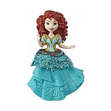 HASBRO Disney Princess Merida Collectible Small Doll With One-Clip Dress