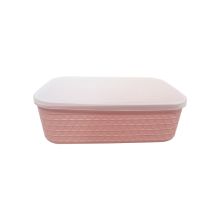 Miniso Morandi Color Series Storage Box With Lid-Pink