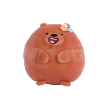 Miniso We Bears 7.8in Round Plush Toy (Grizz)