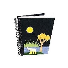 Elephant Dung Large Note Book (Black/Yellow)
