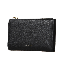 MINISO Two-Fold Zipped Women'S Wallet (Black)