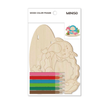 Miniso Wood Piece Painting Kit 13.4*10.4cm (Whale)