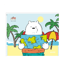 MINISO We Bare Bears 4.0 Go Traveling 300 Pieces Puzzle (38X30.5Cm) (Ice Bear)