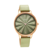 Titan Neo Green Dial Analog Leather Strap Watch for Women