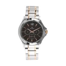 Titan Workwear Watch with Brown Dial & Stainless Steel Strap - Gents