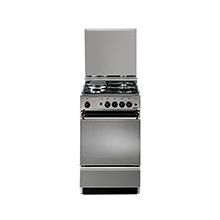 ELBA 50cm 3 Gas Burner + 1 Electricplate Cooker with Electric Oven Stainless Steel Design - Grey