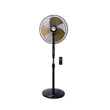 MISTRAL 16 Inch Stand Metal Fan Blade with Remote - Black
