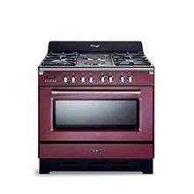 ELBA 5 Gas Burner Cooker with Electric Oven 90CM - Red