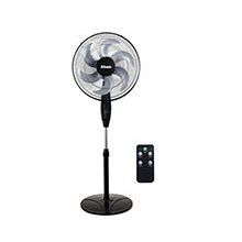 ABANS 18 Inch Stand Fan With Remote and Timer – Black 