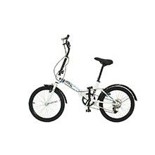 Coyote 20 Inch Raleigh Steel Folding Unisex Bicycle (White & Orange)